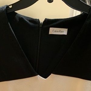 Calvin Klein v neck knee length sheath